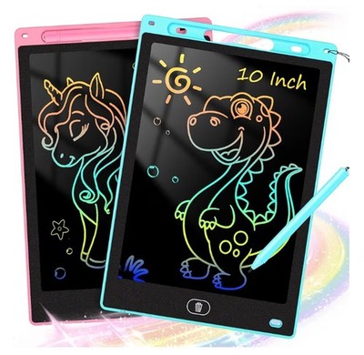 2 Pack 10'' LCD Writing Tablet Study Play Draw & Erase Kids Gift