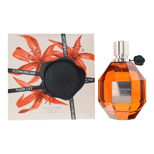 Viktor & Rolf Flowerbomb Tiger Lily Eau de Parfum 100ml Spray for Her Damage Box - Picture 1 of 4