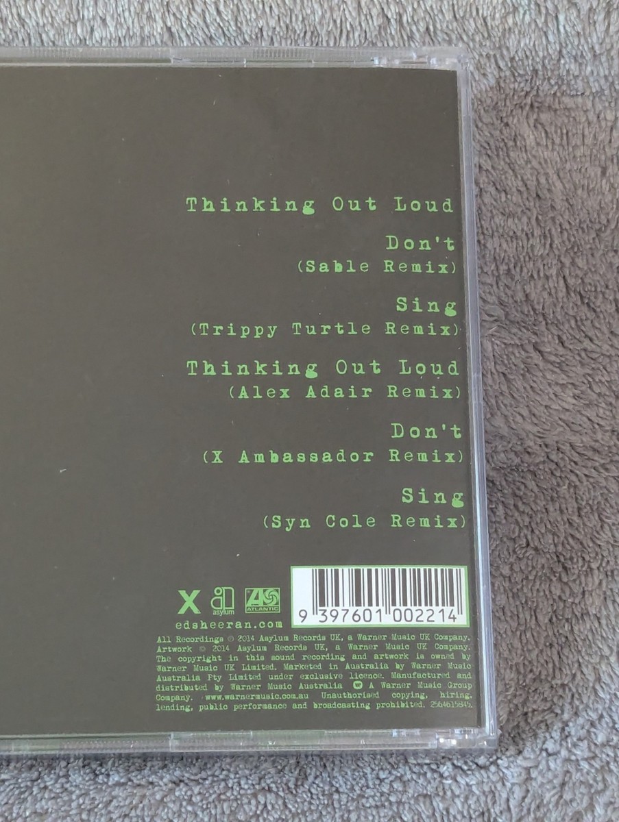 NEW SEALED - Ed Sheeran Thinking Out Loud Australian Exclusive 6