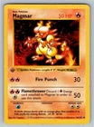 Magmar 36/102 Uncommon Base Set Shadowless Pokemon 1st Edition Moderately Played