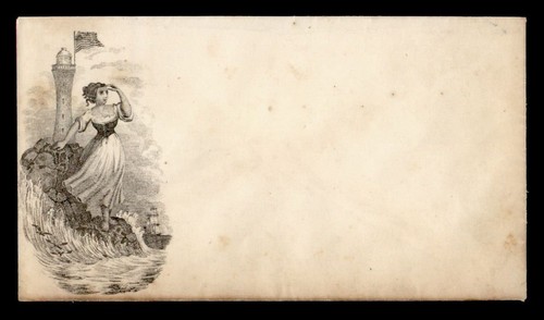 DR WHO 1860er BÜRGERKRIEG PATRIOTISCHES GÜTESIEGEL UNBENUTZT m23353