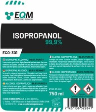 EQM - ECO-301 - Isopropanolo - Alcool Isopropilico 99,9% - 750 ML