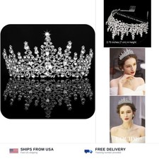Tiara and Crown for Women Crystal Queen Crown Rhinestone Tiara for Gir...