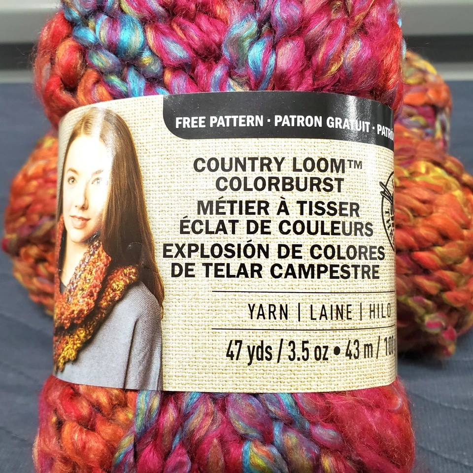 Lote de 3 hilos Loops & Threads Country Loom Colorburst - Rainbow Skies 29003 NUEVO Foto 4 de 4