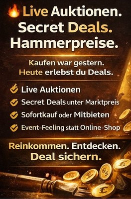 AUHA.live Support Live-Event-Teilnahme |  Marktpreis vs. Secret-Deal, limitiert
