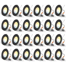 24 Pack 5/6 Inch 5cct Led Recessed Lighting Dimmable 12.5w 100w 950lm 2700k/3000