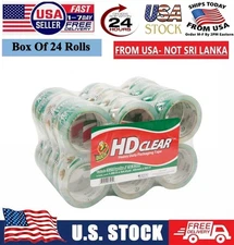 Duck HD Clear Heavy Duty Packaging Tape - Pack of 24 Rolls