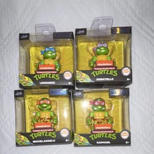 Jada Toys Metalfigs TMNT Die-Cast Mini Figurine Set Leonardo Donatello Michelan  