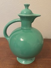 Fiesta Carafe Original Green with Lid & Cork Vintage c.1936 Homer Laughlin