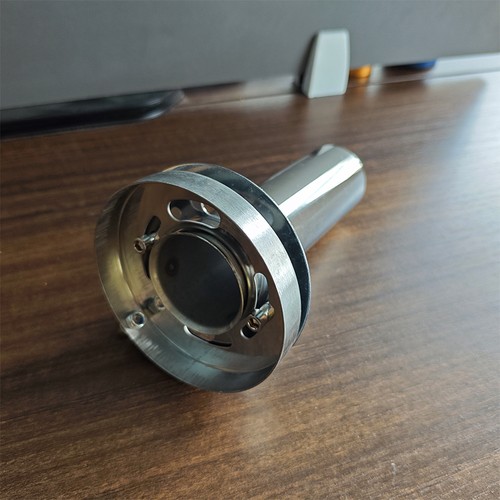 Universal Adjustable Exhaust MufflerRound Tip Silencer Removable For 4.5" Pipe - Picture 4 of 18