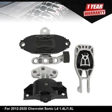 3PCS Motor Torque Strut & Trans Mount For Chevrolet For Sonic 2012-20 1.4L 1.8L