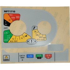 Megger MFT1710 Multifunction Tester Spare/Replacement Label Set (1002-724)