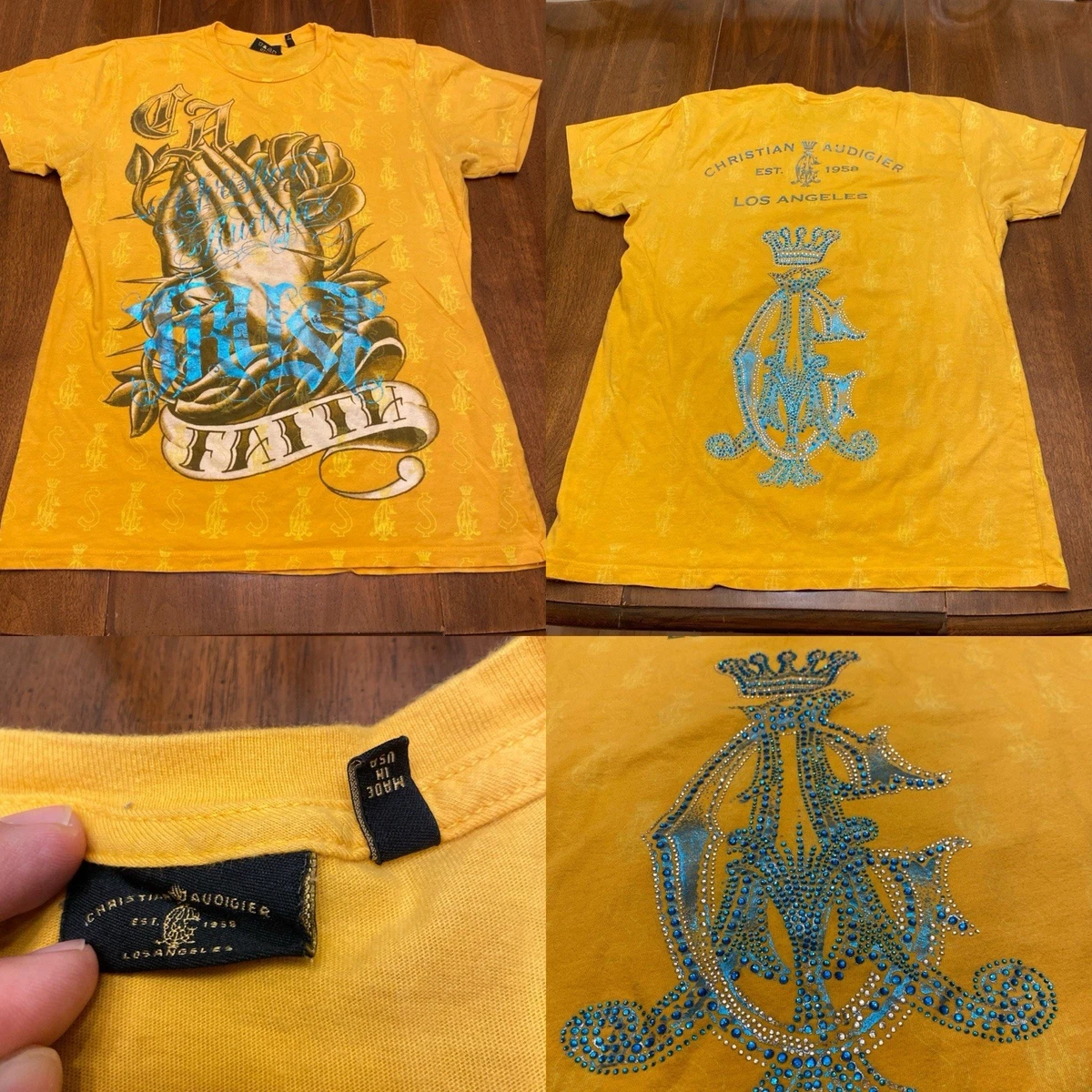 Christian Audigier Yellow Clothing for Men for sale | eBay