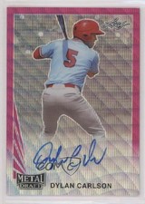 2020 Leaf Metal Draft 1990 Pink Wave 7/10 Dylan Carlson #LA-DC1 Auto 0w20