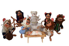 Annalee Nativity Mouse Set 2005 2006 Mary Baby Jesus Wisemen Drummer Animals