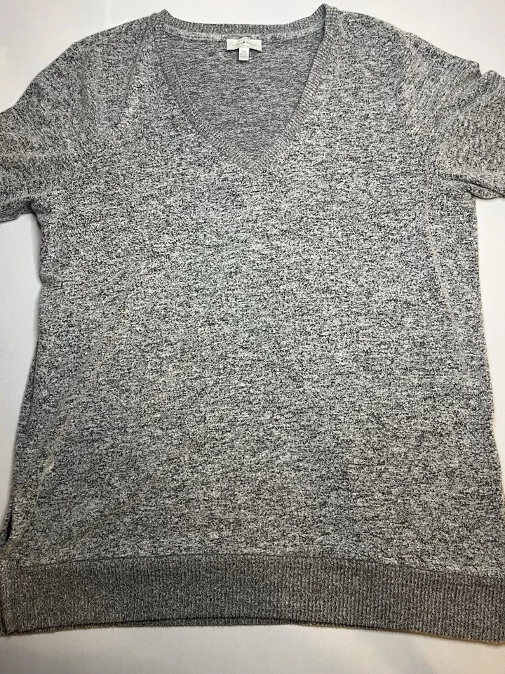 Suéter para mujer Lucky Brand gris talla L pulóver tejido cuello redondo manga larga Foto 3 de 4