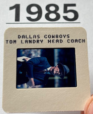 TOM LANDRY 1985 NFL Transparency TV MEDIA SLIDE DALLAS COWBOYS