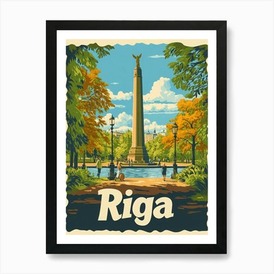 Aihrgdesign A Retro Reiseposter F Gerahmtes Wandbild Poster Leinwanddruck Bild