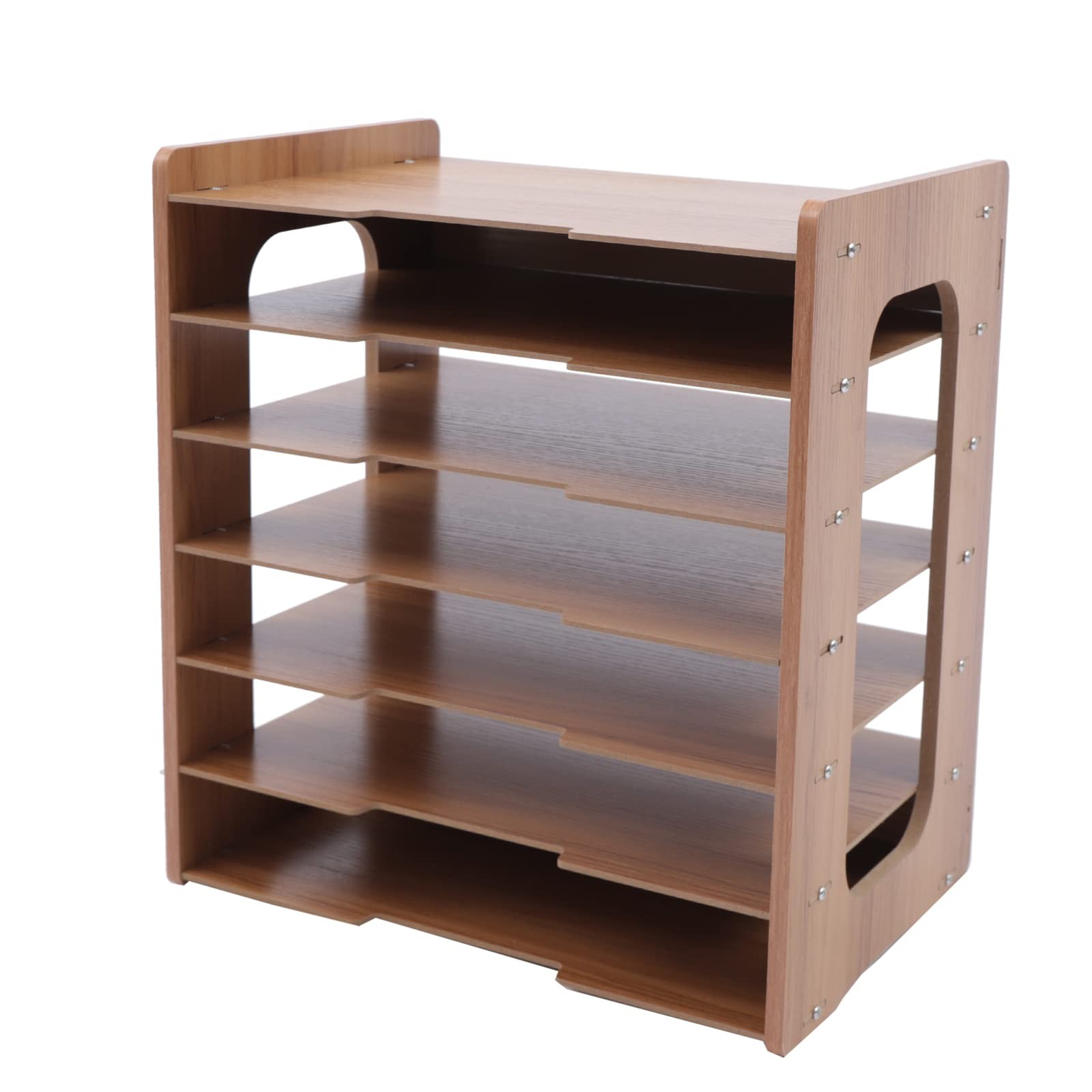 7 Tiers Desk File Organizer Holder Office A4 Paper Letter Tray Document Storage-image