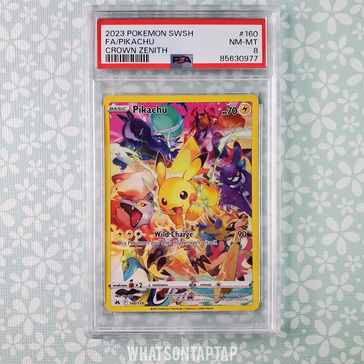 Pikachu Pokémon TCG Grade 8 Nintendo Individual Collectible Card