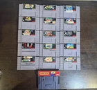 Lot of 15 Super Nintendo SNES Games Donkey Kong Country, Kirby Avalanche, & more