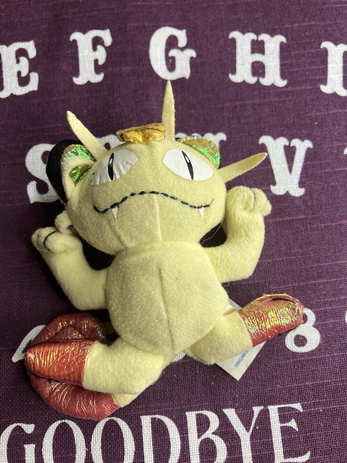 Vintage Pokémon Nintendo Applause Meowth 3” Plush 1990s