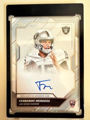 Topps 2026 Flagship Football Fernando Mendoza Raiders RC Auto FFS-FM