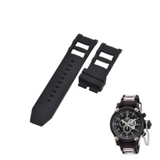 Russian Diver 0517 26mm Black Rubber Watch Strap For Invicta