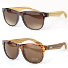 Zebra Real Wood Bamboo Temple Sunglasses UV400 Protection (no box)