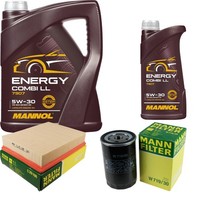 Mann Inspektionspaket 6L Mannol Energy 5W-30 FüR VW Transporter IV Bus 2.0