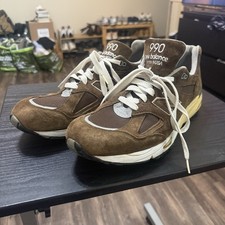 New Balance 990 Brown Suede Sneakers M990BRN Made In USA Men’s US 13 Vintage