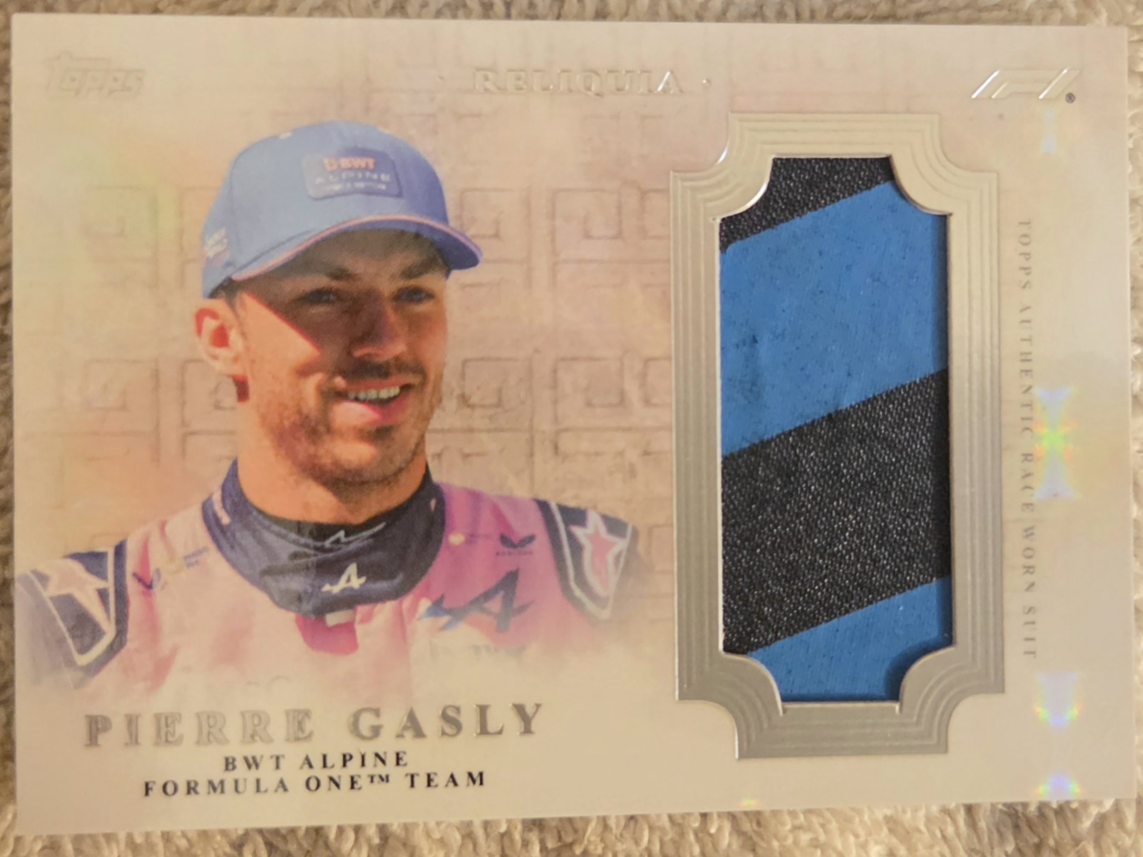 2026 Topps F1 Eccellenza Reliquia Pierre Gasly Relic Insert R-PG