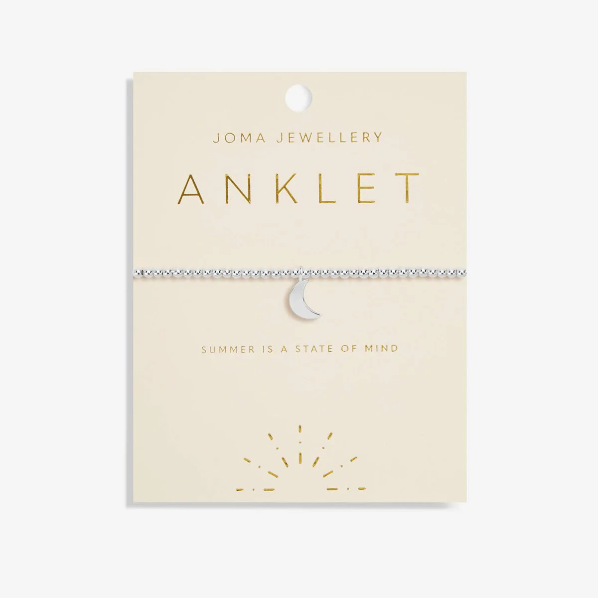 Joma Jewellery Silver Moon Anklet