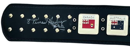 HARLEY RACE Autographed Belt NWA Championship Replica Belt Signed 1 of 4 - Picture 6 of 12