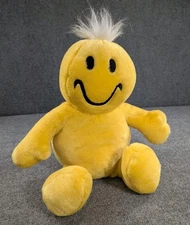 Vintage 14" Dan Dee Yellow Smiley Face Plush Tickle Tickle Wiggle Wiggle TESTED!
