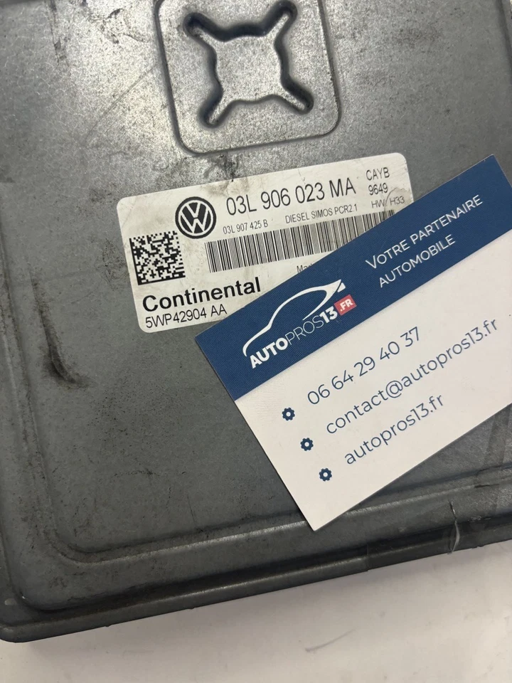 CALCULATEUR MOTEUR ECU SEAT VW VOLKSWAGEN POLO 1.6 03L906023MA 5WP42904AA PCR2.1 - Photo 2/4