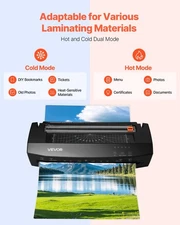 New Laminator Machine, Cold and Hot Lamination for Max A3 Paper Size, 1 min Qu