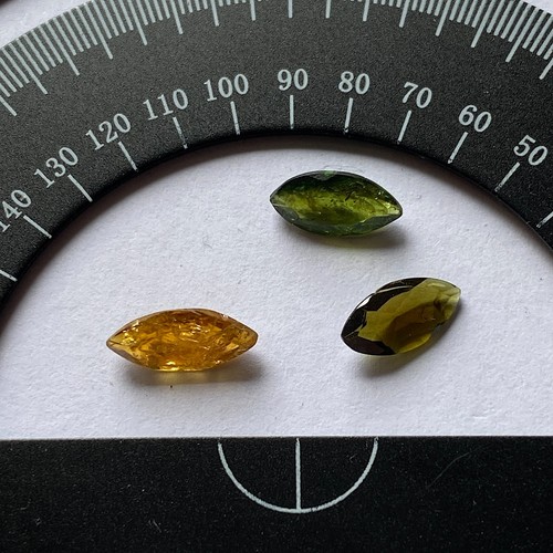 TOURMALINE NATURAL MINED x 3 GEMSTONES FROM MOZAMBIQUE 2.00Ct MFG5345 - Picture 8 of 9
