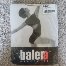 NEW BALERA Dancewear Ballet Tights Footless Large Suntan Beige Womens T6980