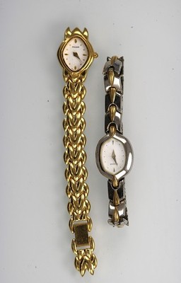 Pulsar Uhr Damen Gold Silber Edelstahl St Batterie Weiß Wr Quarz