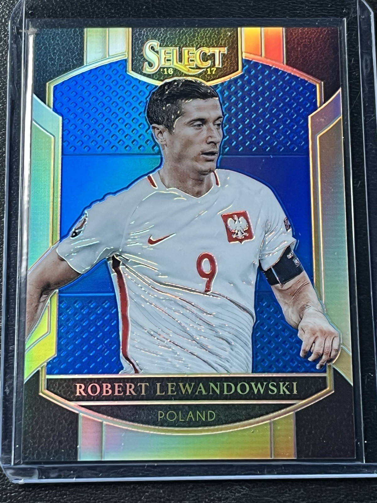 ROBERT LEWANDOWSKI 2016-17 Panini Select Terrace Blue Prizm /299  #5 Poland