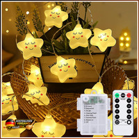 Lichterkette Stern 3M 20 Leds Batterie Innen Mit Timer Fernbedienung 8 Modi