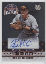 2015 Stars and Stripes Longevity Signatures Ruby 39/49 Reese McGuire Auto 0b2