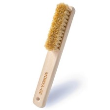 Wood Laundry Stain Brush with Boar Bristle, Tough Remover Large, Brown