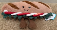 Jellycat Amuseables Caprese Baguette Plush Toy NWT