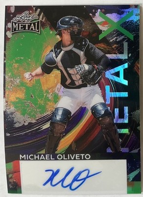 2026 Leaf Metal Michael Oliveto Auto Prospect/Rookie Prism Detroit Tigers #1/1