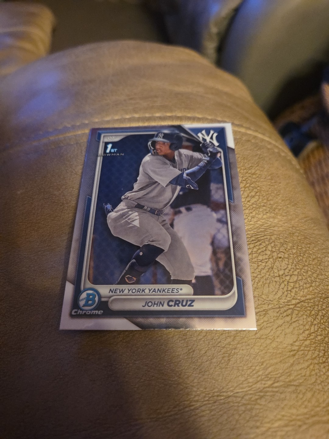 2024 Bowman Chrome John Cruz Prospect 1st Bowman #BCP-77 - New York Yankees
