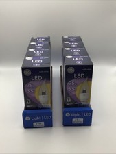 Lot Of 8 GE 3.5w Dimmable Led Soft White Decorative Light Bulbs Replace 25w