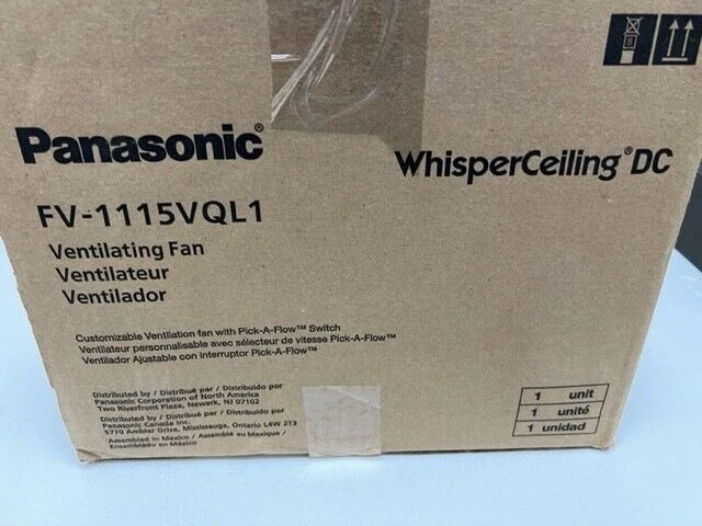 Panasonic FV-1115VQL1 WhisperCeiling DC Fan/Light 110-130-150 CFM Large Room - Image 4 of 4