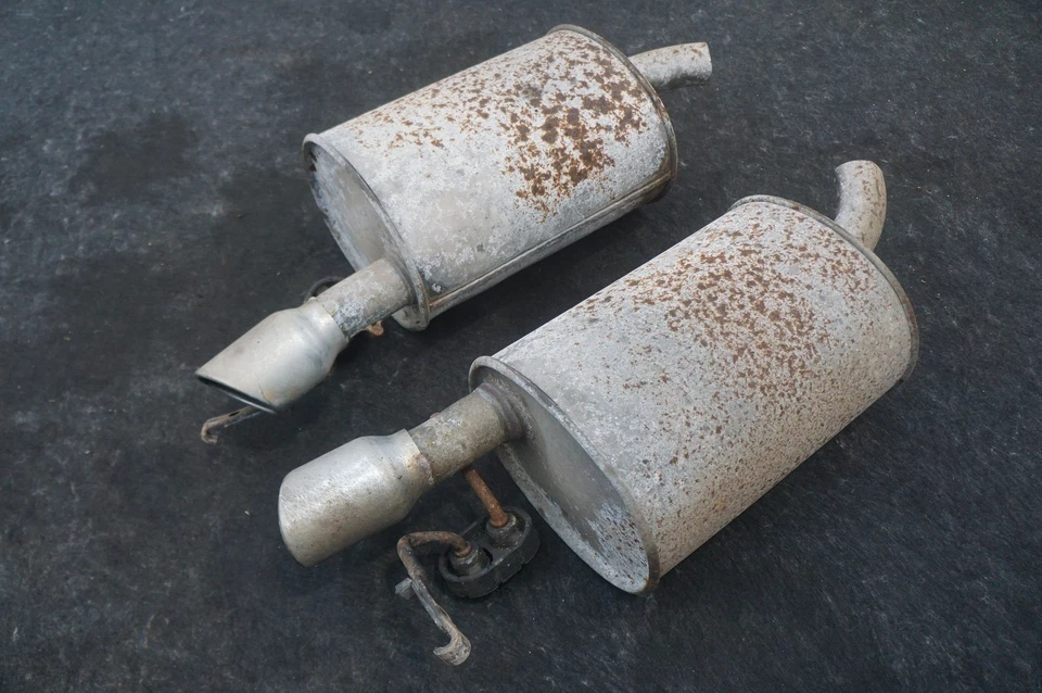 Juego 2 Sistema de escape trasero silenciador tubo trasero 1W6Z5230AA Ford Thunderbird 2002-05 Foto 2 de 4